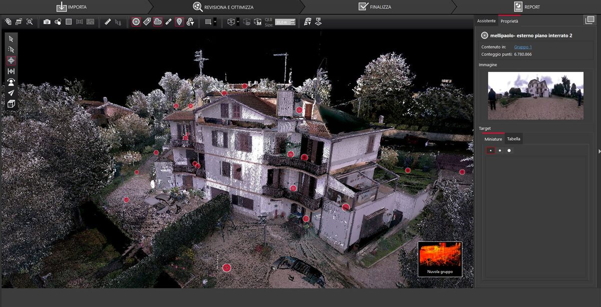Rilievo 3D con laser scanner e nuvole di punti